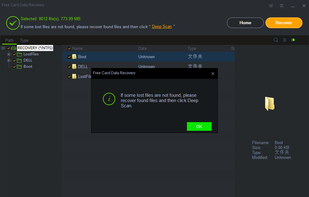 Free Card Data Recovery screenshot 2