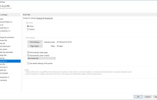 Profile settings - print invoice and then move it to a different folder