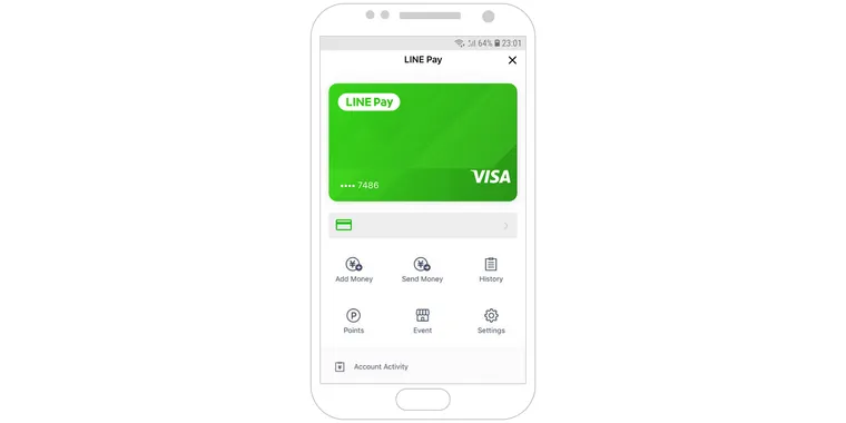 LINE messaging service and Visa announce partnership for LINE Pay image