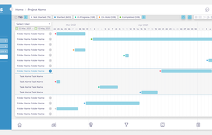 iStrives: Project Management Tasks Calendar View