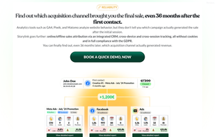 Find out which acquisition channel brought you the final sale, even 36 months after the first contact.