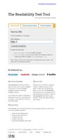 The Readability Test Tool screenshot 1