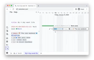 Markwhen screenshot 2