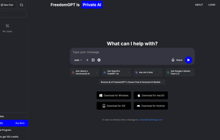 FreedomGPT screenshot 1
