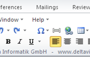 DeltaVision Classic Menu for Office screenshot 1