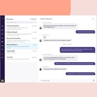 OnBoard’s secure Messenger allows individual or group conversations to discuss sensitive board work. Chat one-on-one, message entire committees, or include the whole board in a conversation using the OnBoard app or any web browser. 
