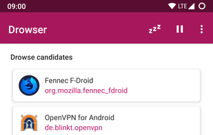 Drowser screenshot 1