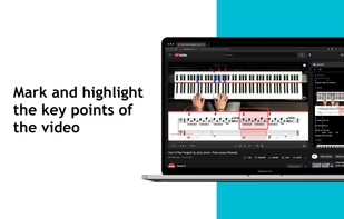 Mark and highlight the key points of the video