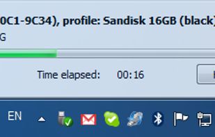 Backup progress bar (invisible in Silent mode)