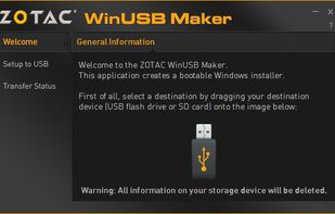 ZOTAC WinUSB Maker screenshot 1