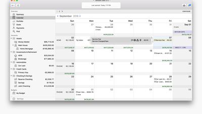 New Calendar view let's you see past and upcoming transactions, net worth and investment performance.