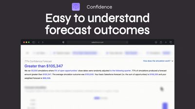 Communicate your forecast simulations to the rest of your team with easy to understand forecast outcomes.