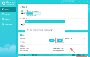 iSunshare CloneGo screenshot 2