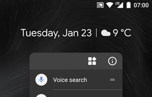 Holding down on an application in the centre will open up a popup window in the centre of the screen.