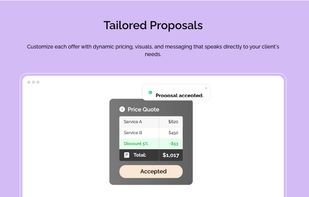Create personalized proposals that address your client's specific needs and demonstrate the unique value of your services.