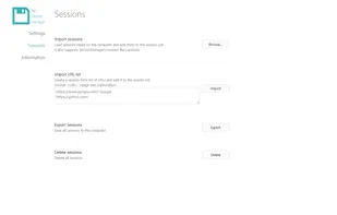 Tab Session Manager screenshot 2
