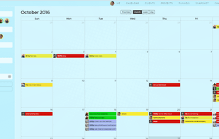 The calendar view lets you see who's working on what, who's on vacation and how much time the team has tracked on priorities.