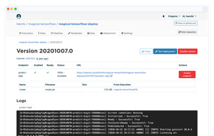 Valohai screenshot 3