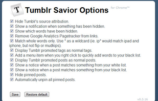 Tumblr Savior screenshot 1