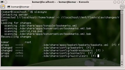 Unison running in KDE terminal window