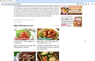 An example of the extension translating text on a web page. Both the translation and the original text are kept on screen.