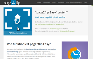 page2flip publishing solution screenshot 1