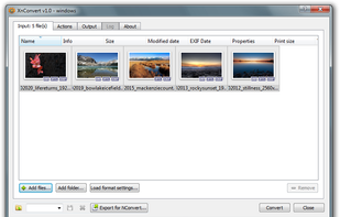 XnConvert screenshot 1