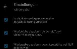 equalizer & playback options