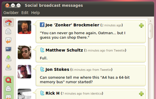 Gwibber screenshot 3