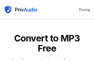 PrivAudio mobile interface showing responsive design optimized for smartphones and tablets. The converter works identically across all devices (iOS, Android, or any platform with a modern browser).