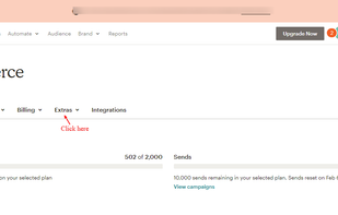 Account Configuration at MailChimp End