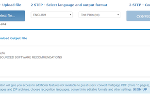 Online OCR screenshot 1