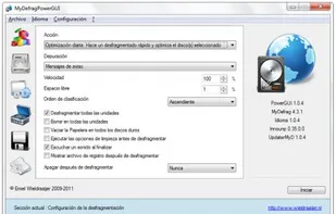 MyDefragPowerGUI screenshot 1