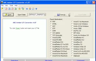 ABC Amber LIT Converter screenshot 1