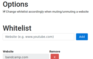 Mute Sites By Default screenshot 1