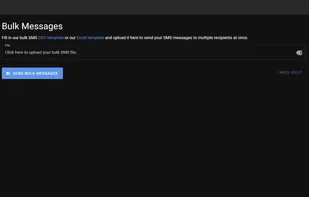 Send bulk SMS messages with a CSV file.