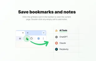 Click the toolbar icon to save any page. Double-click empty cells to add notes.