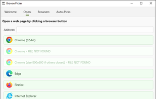 BrowserPicker screenshot 1
