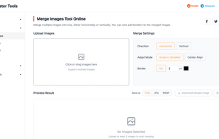 Merge images tool