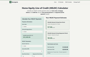 BoringCalc screenshot 2