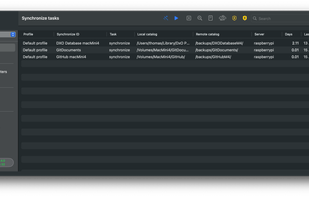 RsyncUI screenshot 1