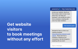 Get website visitors to book meetings without any effort!