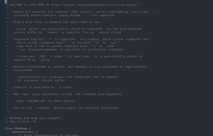 Vim Online Editor screenshot 1