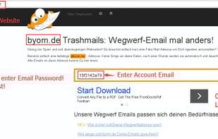 byom.de Trashmails screenshot 1
