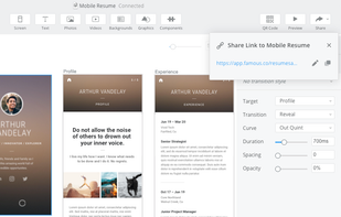 Famous Studio - Sharing the auto-published website