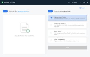 PassRec Excel Password Recovery screenshot 1