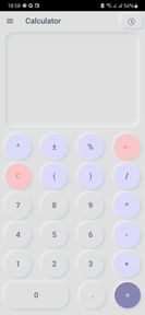 Neumorphic Calculator screenshot 1