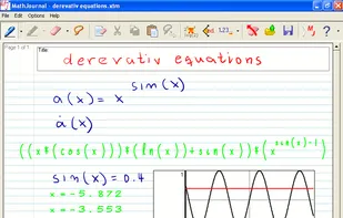 Derivative Equations in MathJournal