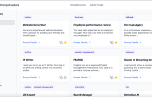 Prompt Hackers home page. Discover all our prompts here.
