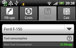 FuelLog screenshot 2